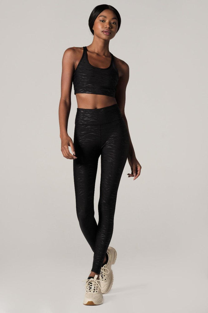 
                  
                    Wear It To Heart Tiger Emboss Black High Waist Legging - WITH New Arrivals
                  
                