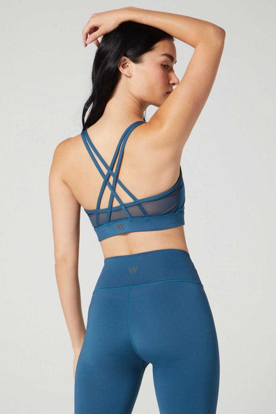 Wear It To Heart Strappy Bra - Deep Lake