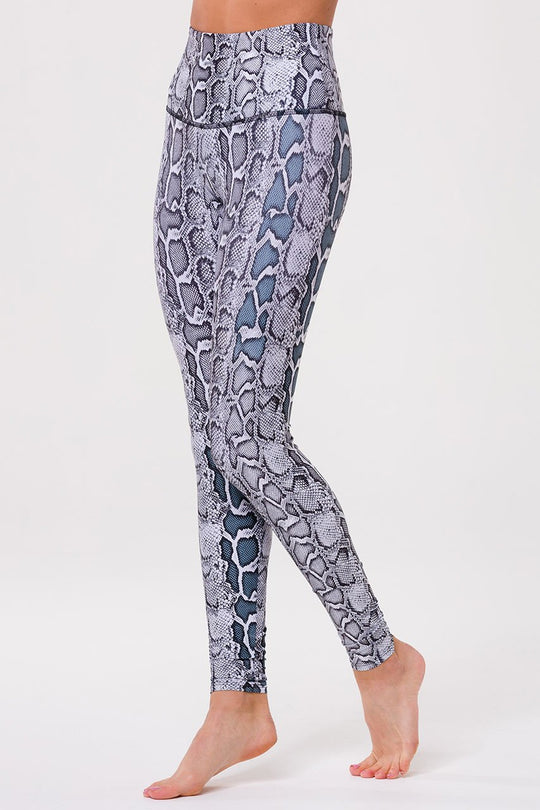 Onzie High Rise Legging - Black/White Viper
