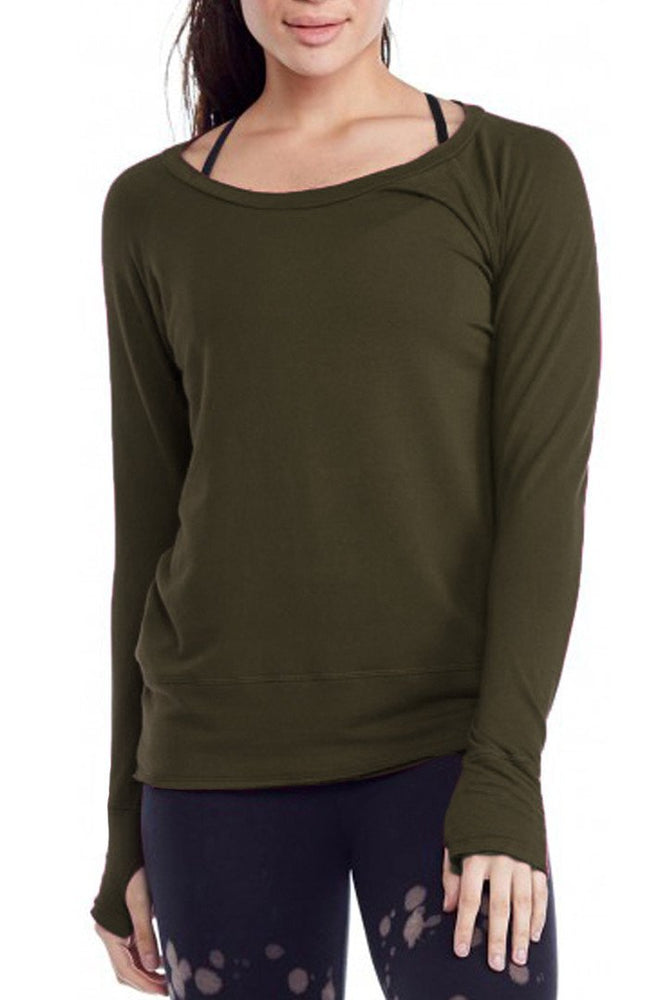 LVR Organic Raw Pullover - Olive - LVR Clearance