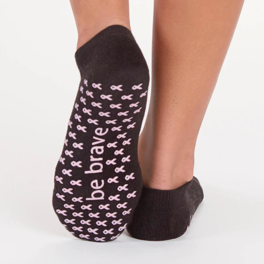 Sticky Be Socks BE BRAVE Grip Socks - Black/Pink
