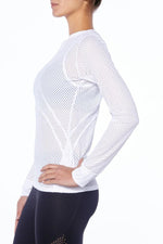 925Fit Track Me Down Rash Guard - White - 925Fit Long Sleeves