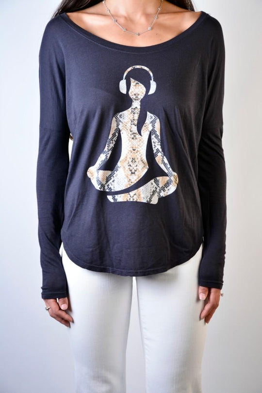 Rie + Ryn Python Girl Long Sleeve Pullover