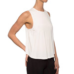 Chill By Will Trust Twist Back Muscle Tank - White - Chill by Will Tank Tops