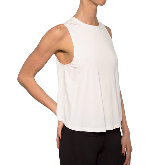 Chill By Will Trust Twist Back Muscle Tank - White