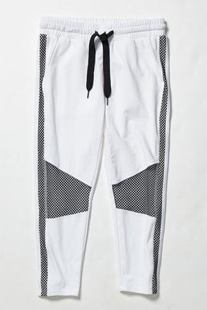 
                  
                    CHICHI Active Michelle Cropped Moto Jogger - White/Black - CHICHI Active Clearance
                  
                