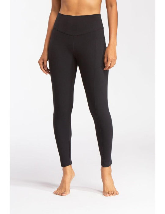 Wear It To Heart Herringbone Knit Legging - Black