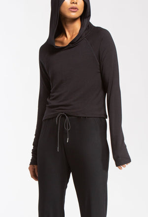 
                  
                    Wear It To Heart Lucky Hooded Long Sleeve - Black - WITH Sale
                  
                