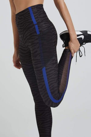 
                  
                    Wear It To Heart Nala Legging - Zebra w/Cobalt Blue - WITH Leggings
                  
                